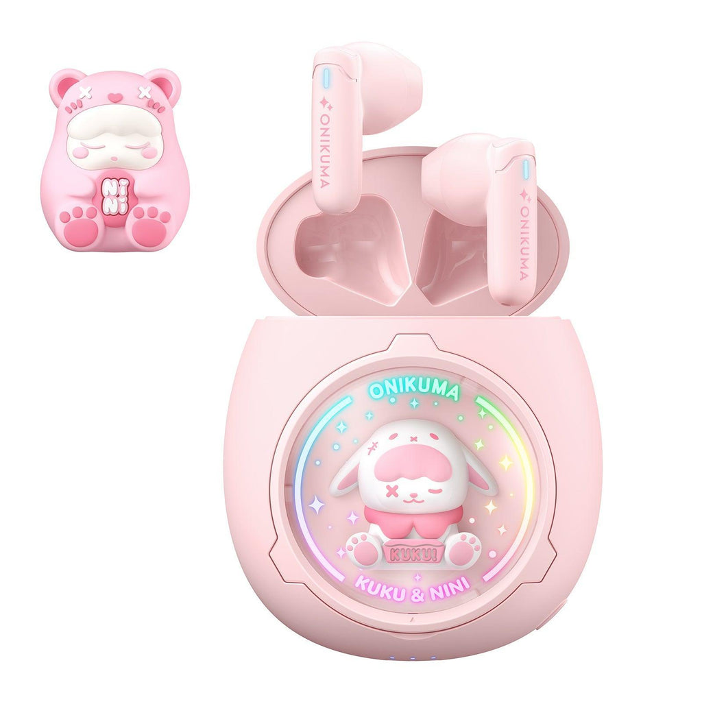 T302 Bluetooth Earphone - DIY Detachable Shells, RGB Lighting, Low-Latency Gaming & 5.3 Bluetooth