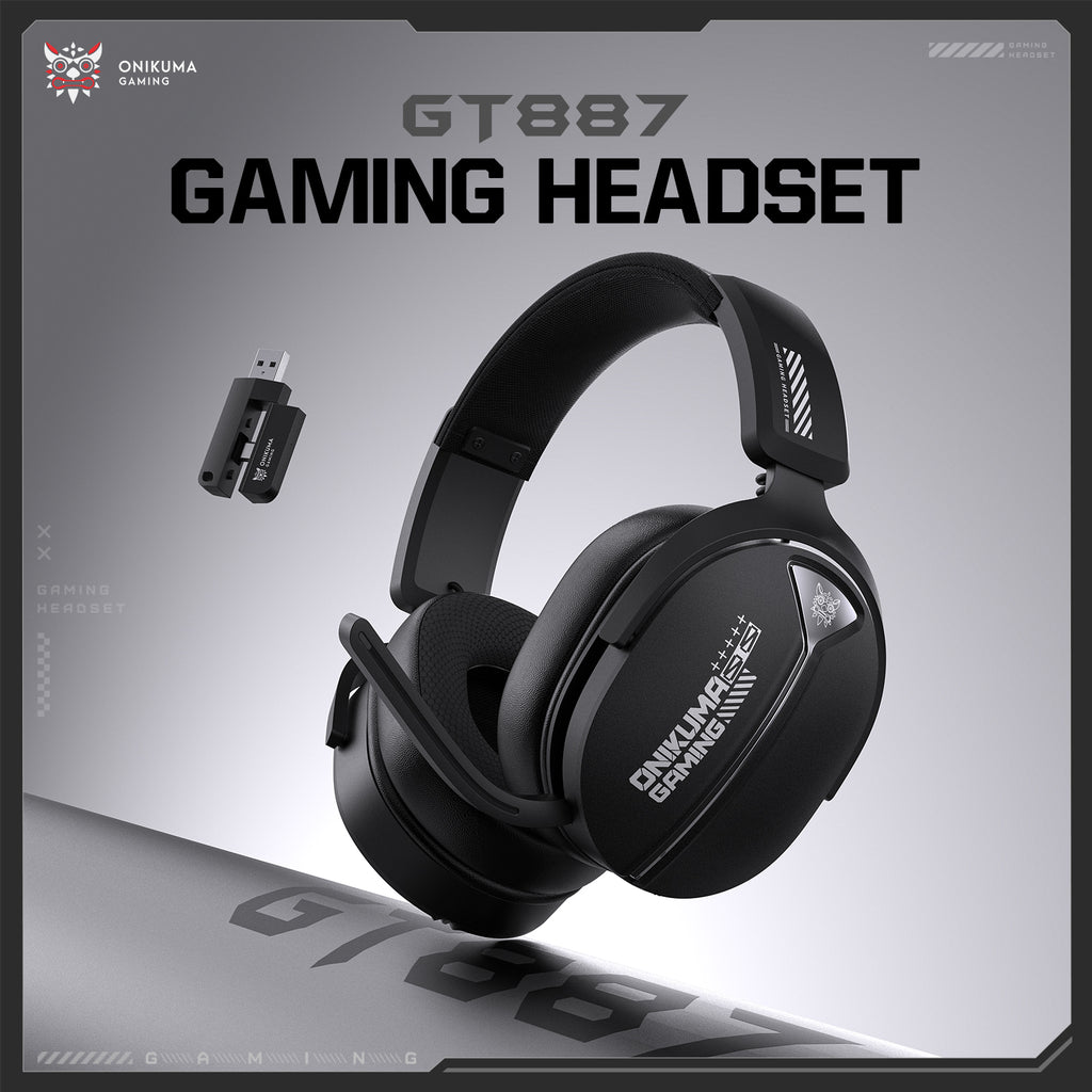 ‌GT887 Gaming Headset – Quad-Mode Connectivity, Long-Lasting Battery & Crystal-Clear Audio
