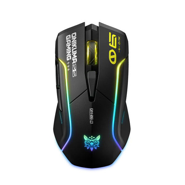 ONIKUMA DM06 Tri-Mode E-Sports Gaming Mouse with Sports Car Styling, 12800 DPI Optical Sensor, RGB Lighting, and Self-Developed Web Driver