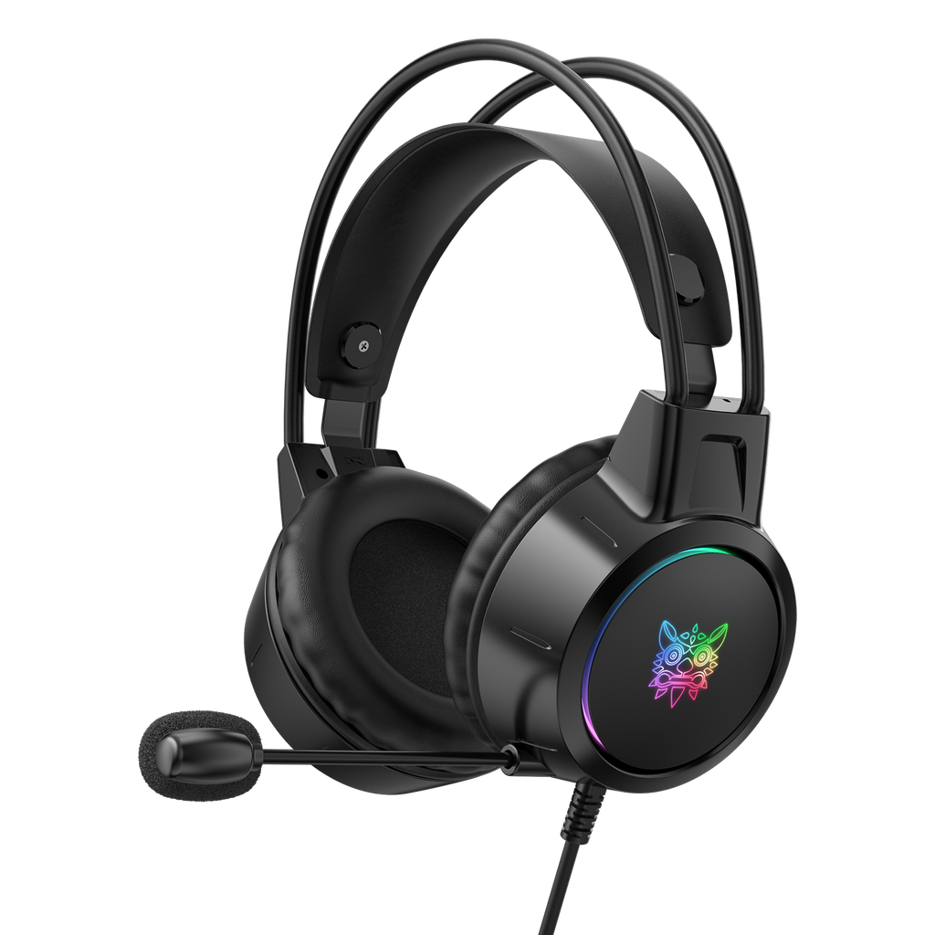 ONIKUMA X15 Double-Head Beam Noise Cancelling Microphone Durable Stereo Surround Gaming Headphones RGB Audifonos Alambricos Gaming Headset